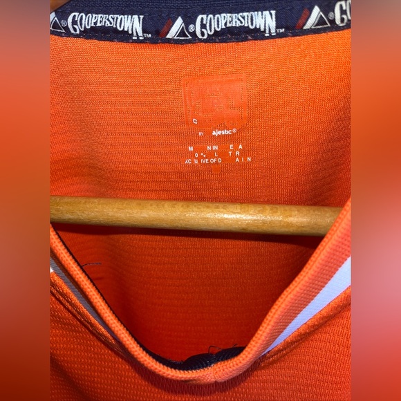 Majestic Cooperstown Collection Detroit Tigers Jersey Vintage Orange Blue - Picture 9 of 9